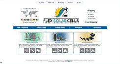Desktop Screenshot of flexsolarcells.com