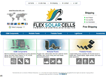 Tablet Screenshot of flexsolarcells.com
