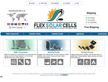 Tablet Screenshot of flexsolarcells.co.uk